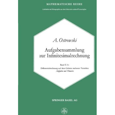 Aufgabensammlung zur Infinitesimalrechnung: Band II A: Differentialrechnung auf  [Paperback]