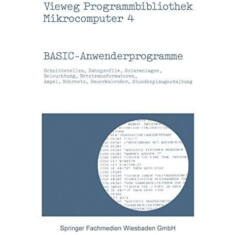 BASIC-Anwenderprogramme [Paperback]