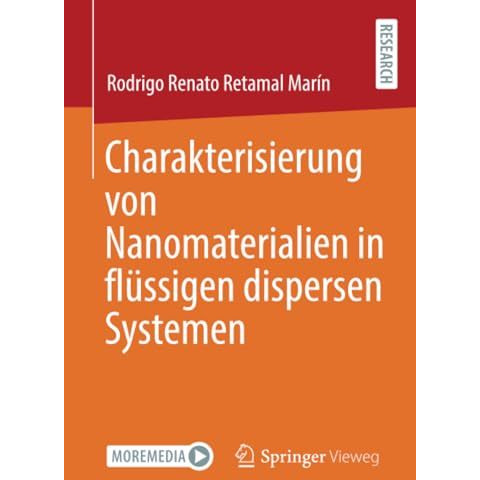 Charakterisierung von Nanomaterialien in fl?ssigen dispersen Systemen [Paperback]