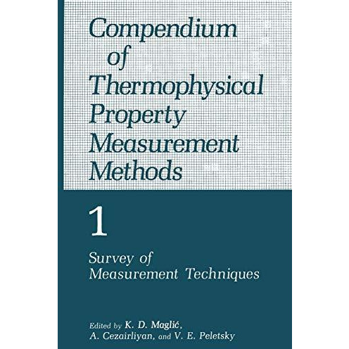 Compendium of Thermophysical Property Measurement Methods: Volume 1 Survey of Me [Paperback]