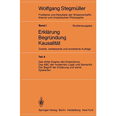 Das dritte Dogma des Empirismus Das ABC der modernen Logik und Semantik Der Begr [Paperback]