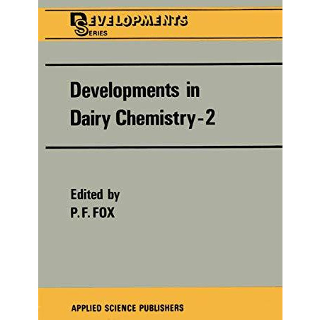 Developments in Dairy Chemistry2: Lipids [Paperback]