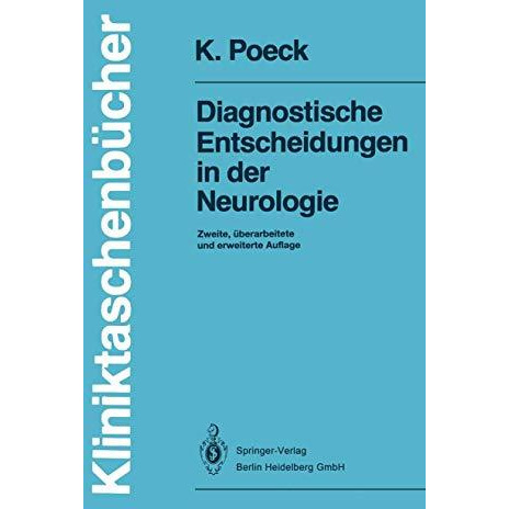 Diagnostische Entscheidungen in der Neurologie [Paperback]