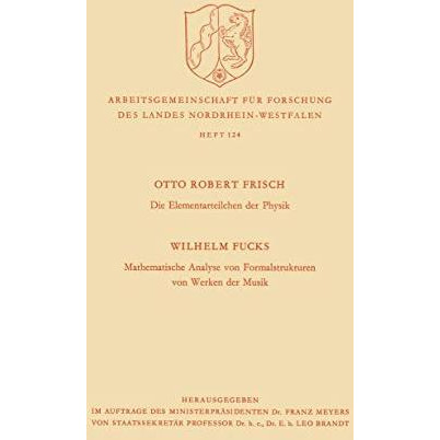 Die Elementarteilchen der Physik / Mathematische Analyse von Formalstrukturen vo [Paperback]