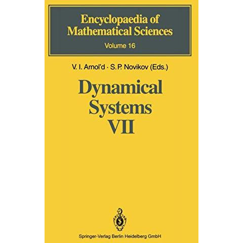 Dynamical Systems VII: Integrable Systems Nonholonomic Dynamical Systems [Hardcover]