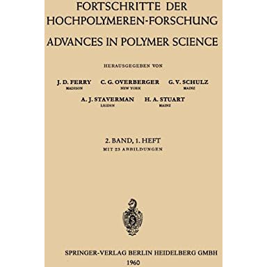 Fortschritte der Hochpolymeren-Forschung / Advances in Polymer Science [Paperback]