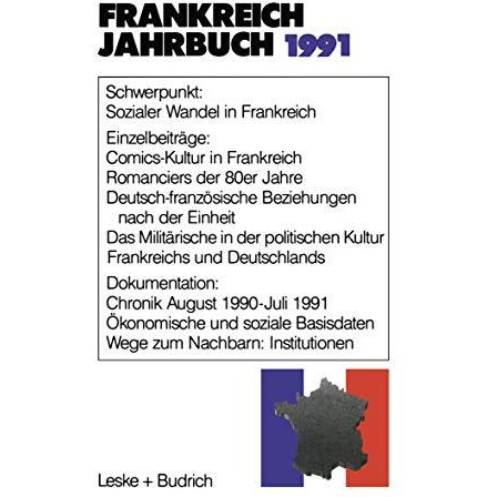 Frankreich-Jahrbuch 1991: Politik, Wirtschaft, Gesellschaft, Geschichte, Kultur [Paperback]