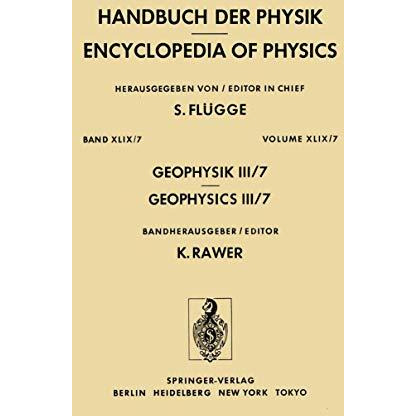 Geophysik III / Geophysics III [Paperback]