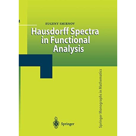 Hausdorff Spectra in Functional Analysis [Hardcover]