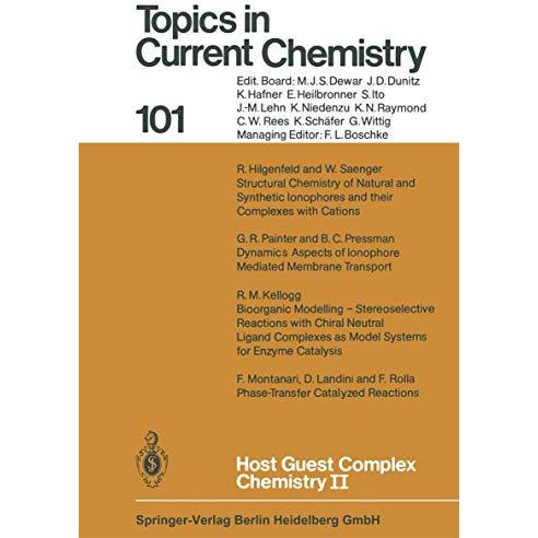 Host Guest Complex Chemistry II [Paperback]