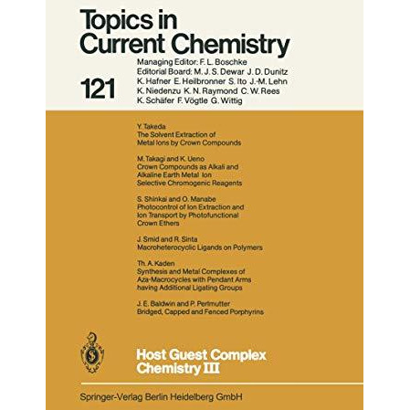 Host Guest Complex Chemistry III [Paperback]