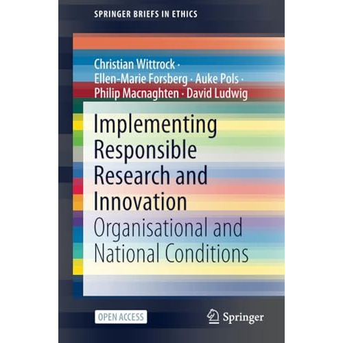 Implementing Responsible Research and Innovation: Organisational and National Co [Paperback]