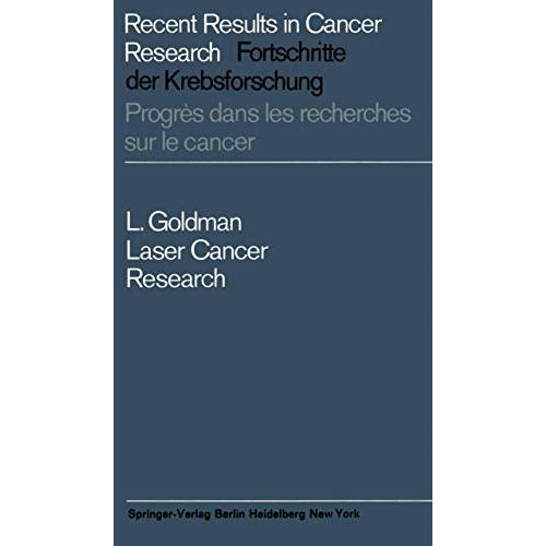 Laser Cancer Research [Paperback]