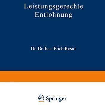 Leistungsgerechte Entlohnung [Paperback]