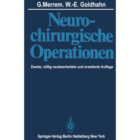 Neurochirurgische Operationen [Paperback]