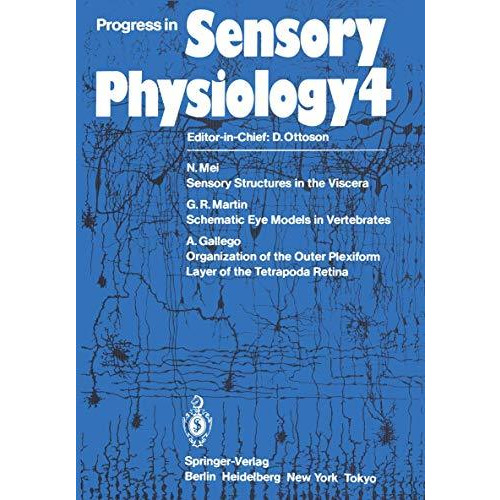 Progress in Sensory Physiology [Paperback]