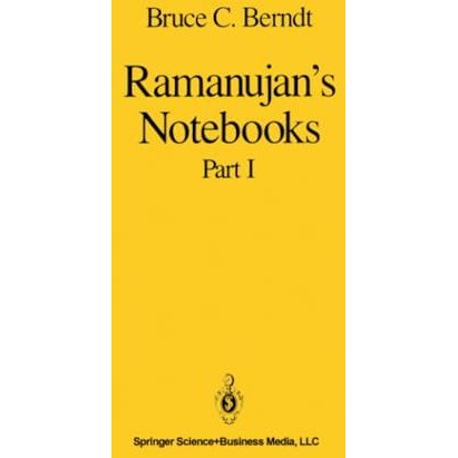 Ramanujans Notebooks: Part I [Paperback]