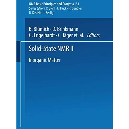 Solid-State NMR II: Inorganic Matter [Paperback]