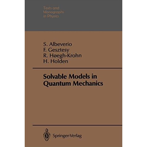 Solvable Models in Quantum Mechanics [Paperback]