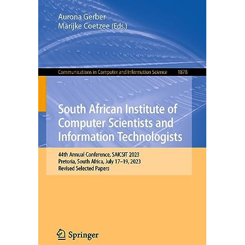 South African Institute of Computer Scientists and Information Technologists: 44 [Paperback]