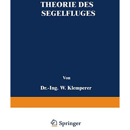 Theorie des Segelfluges [Paperback]