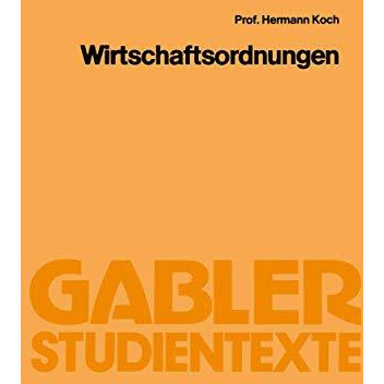 Wirtschaftsordnungen [Paperback]