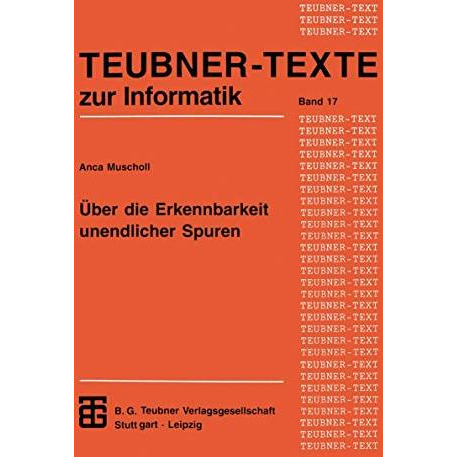 ?ber die Erkennbarkeit unendlicher Spuren [Paperback]