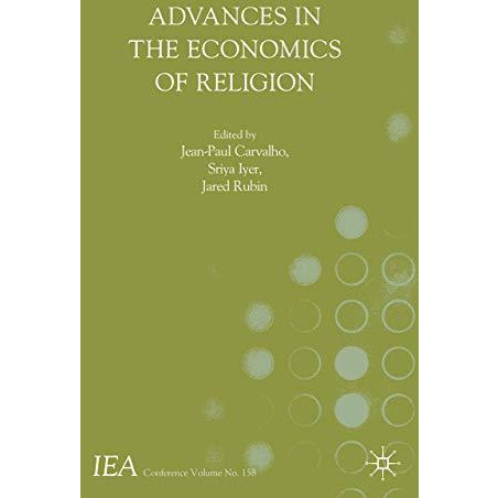 Advances in the Economics of Religion [Hardcover]