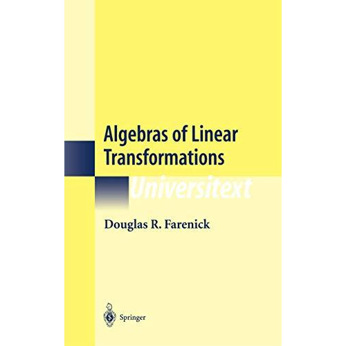 Algebras of Linear Transformations [Hardcover]