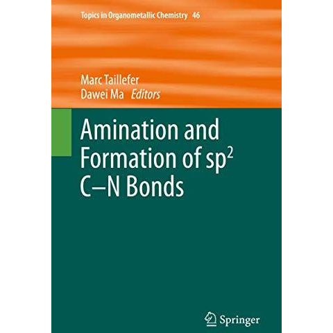 Amination and Formation of sp2 C-N Bonds [Hardcover]