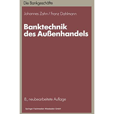 Banktechnik des Au?enhandels [Paperback]