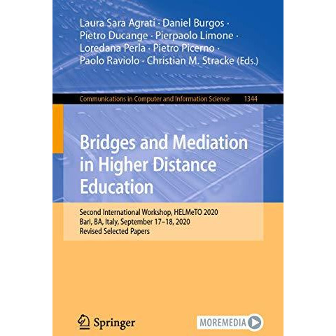 Bridges and Mediation in Higher Distance Education: Second International Worksho [Paperback]