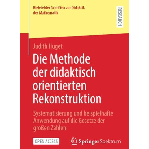 Die Methode der didaktisch orientierten Rekonstruktion: Systematisierung und bei [Paperback]