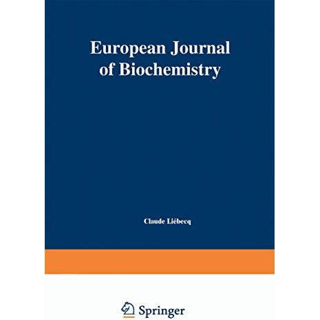 European journal of biochemistry [Paperback]