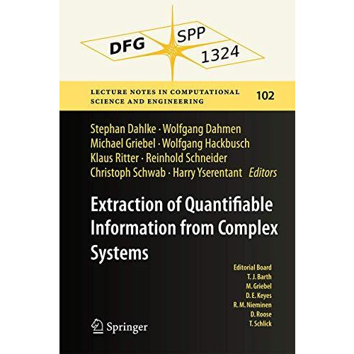 Extraction of Quantifiable Information from Complex Systems [Hardcover]