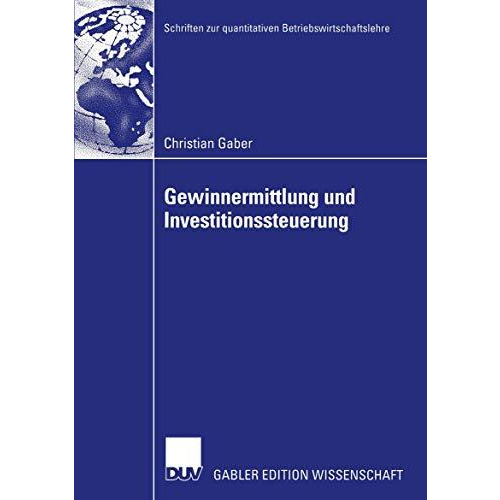 Gewinnermittlung und Investitionssteuerung [Paperback]