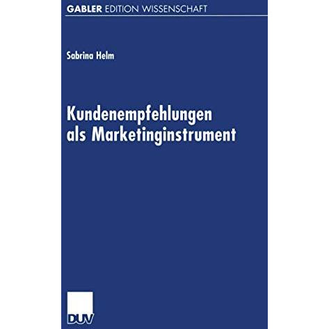 Kundenempfehlungen als Marketinginstrument [Paperback]