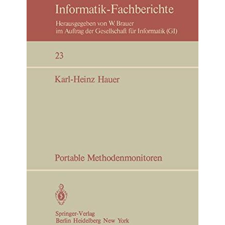 Portable Methodenmonitoren: Dialogsysteme zur Steuerung von Methodenbanken: soft [Paperback]