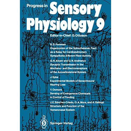 Progress in Sensory Physiology 9 [Paperback]