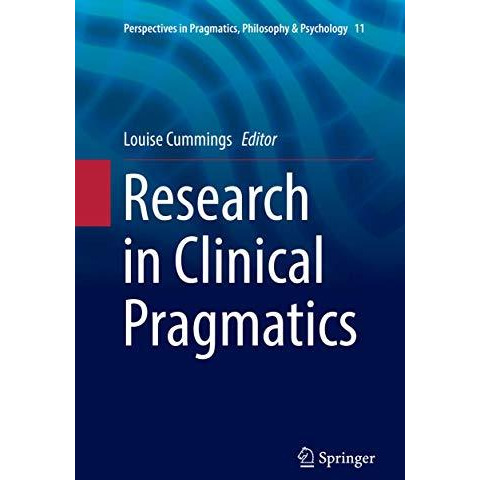 Research in Clinical Pragmatics [Paperback]