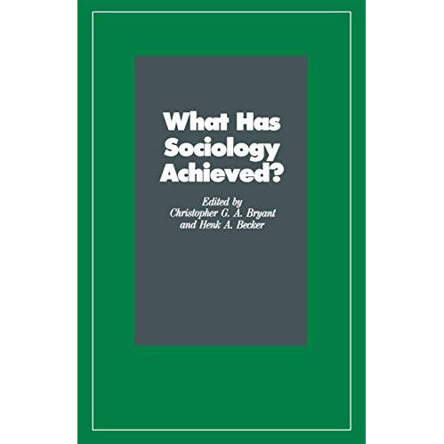 What Has Sociology Achieved? [Paperback]