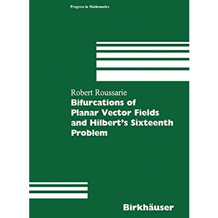 Bifurcations of Planar Vector Fields and Hilbert's Sixteenth Problem [Hardcover]