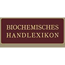 Biochemisches Handlexikon: I. Band, 2. H?lfte [Paperback]