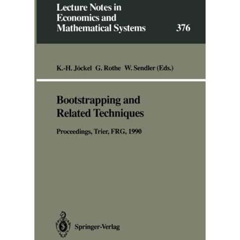 Bootstrapping and Related Techniques: Proceedings of an International Conference [Paperback]