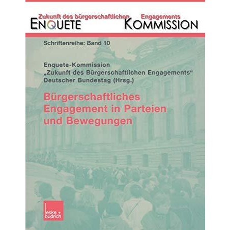 B?rgerschaftliches Engagement in Parteien und Bewegungen [Paperback]