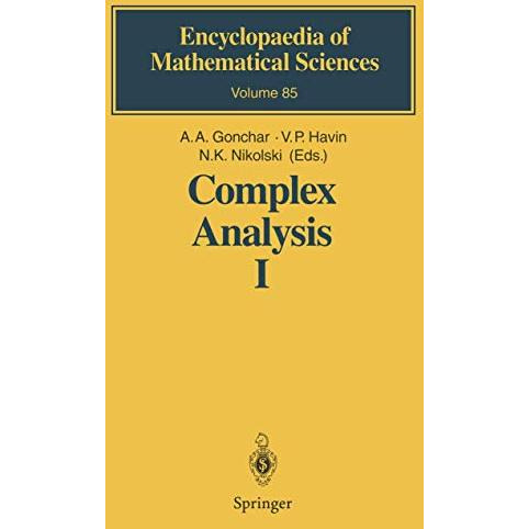 Complex Analysis I: Entire and Meromorphic Functions Polyanalytic Functions and  [Hardcover]