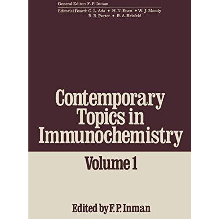 Contemporary Topics in Immunochemistry: Volume 1 [Paperback]