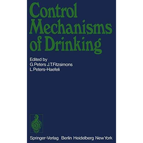 Control Mechanisms of Drinking [Paperback]