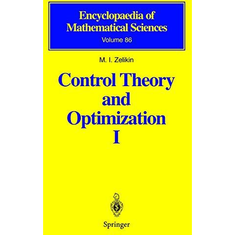 Control Theory and Optimization I: Homogeneous Spaces and the Riccati Equation i [Hardcover]