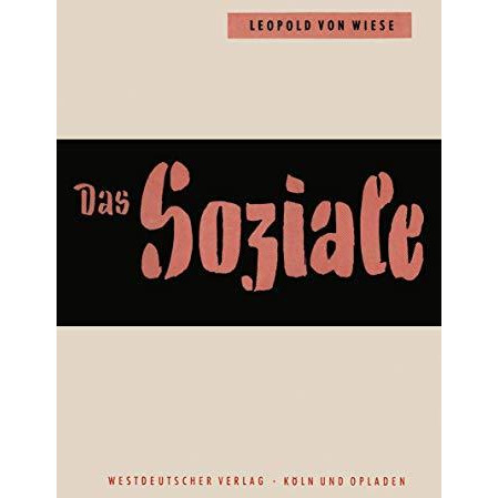 Das Soziale im Leben und im Denken [Paperback]